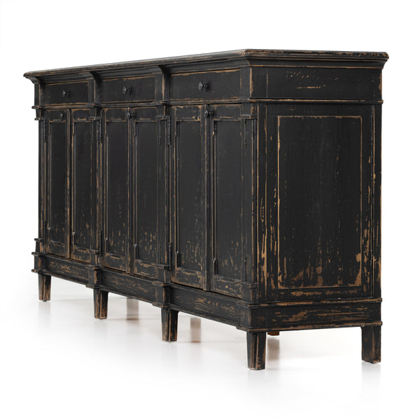 Marjorie Sideboard In Distressed Black