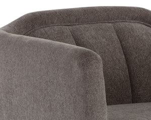 BIRRIT SWIVEL ARMCHAIR - ALASKA HEDGEHOG BROWN