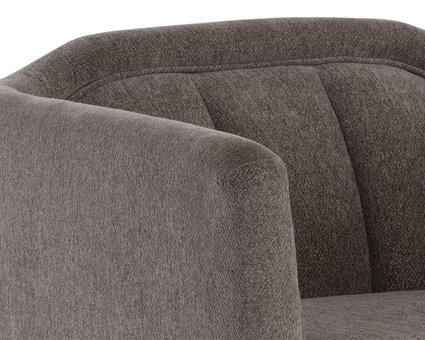 BIRRIT SWIVEL ARMCHAIR - ALASKA HEDGEHOG BROWN