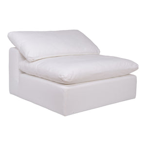 Clay Collection Slipper Chair in Cream White
