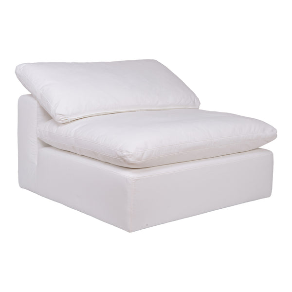 Clay Collection Slipper Chair in Cream White