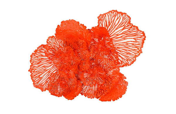 Flower Wall Art, Coral, Large