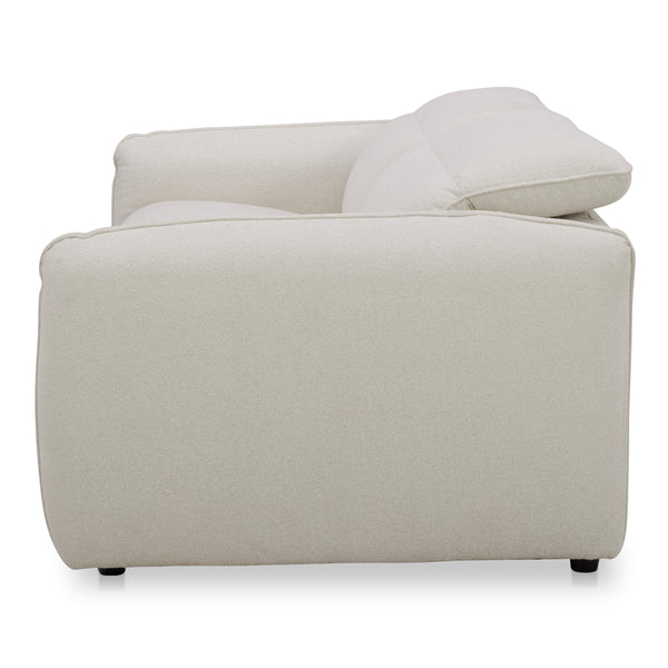 Eli Power Recliner Sofa in Warm White