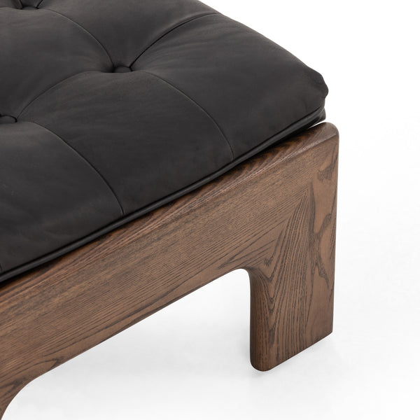 Halston Ottoman In Heirloom Black