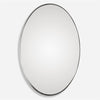 Pursley Brushed Nickel Oval Mirror