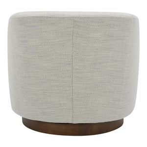 Moe's Oscy Swivel Chair in Splashed White