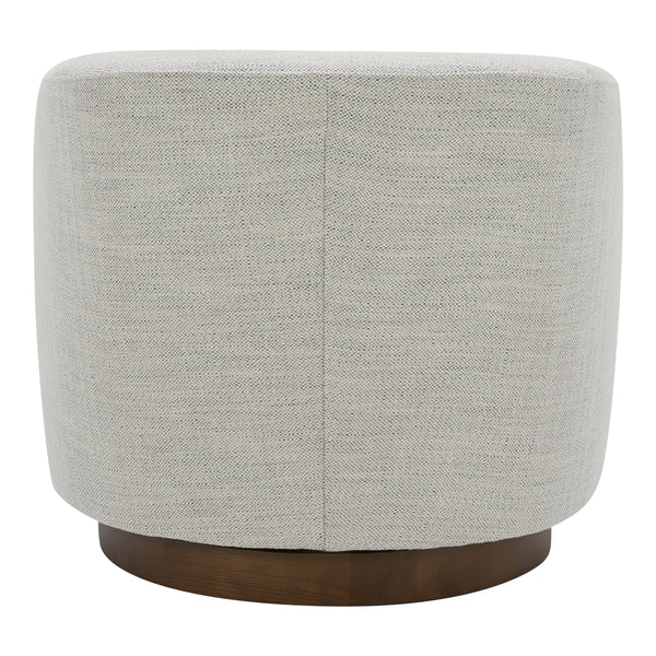 Moe's Oscy Swivel Chair in Splashed White