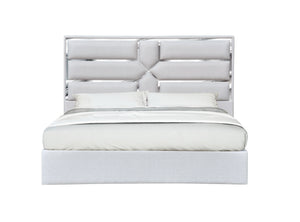 Da Vinci Queen Bed in Silver Grey