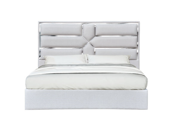 Da Vinci Queen Bed in Silver Grey