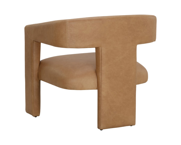 COBOURG LOUNGE CHAIR - LUDLOW SESAME LEATHER