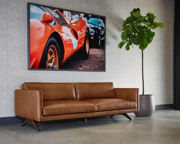ROGERS SOFA - SHALIMAR TOBACCO LEATHER