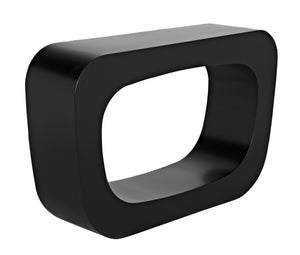 Ponte Console in Matte Black Industrial Steel