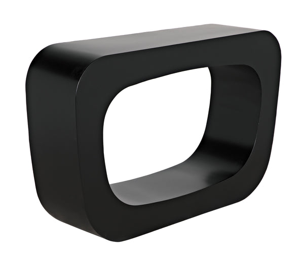Ponte Console in Matte Black Industrial Steel