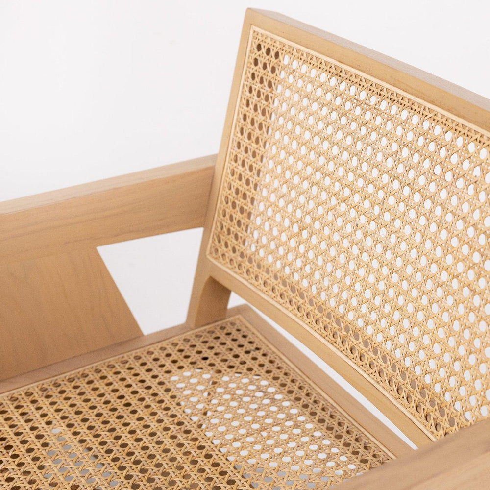 Jeanneret Counter Stool with Arms and Back - Ivory