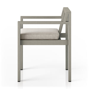 Monterey Outdoor Dining Armchair In Grey