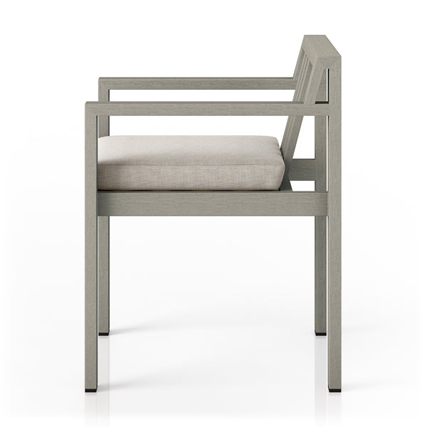 Monterey Outdoor Dining Armchair In Grey