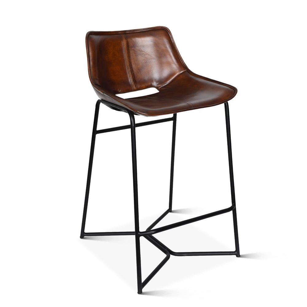 Essex Stanley Counter Chair, Hand Washed Chestnut