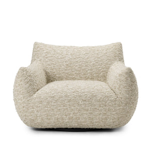 Margot Swivel Chair In Solema Cream
