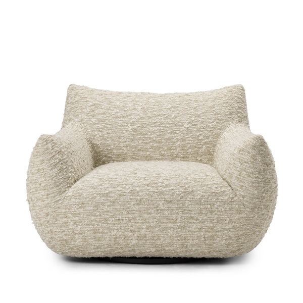 Margot Swivel Chair In Solema Cream