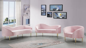 Bradford Sofa In Pink Velvet