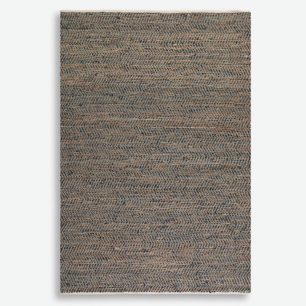 Tobais 9 X 12 Rescued Leather & Hemp Rug