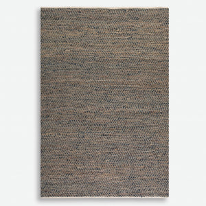 Tobais 9 X 12 Rescued Leather & Hemp Rug
