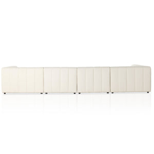 Langham Channeled 5-Piece Sectional - Fayette Cloud
