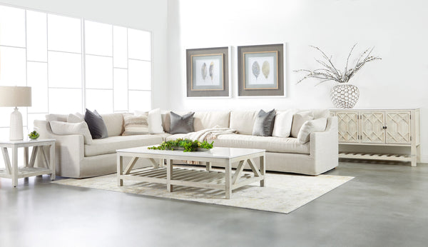 Lena Modular Slipcover 2-Seat Right Slope Arm Sofa
