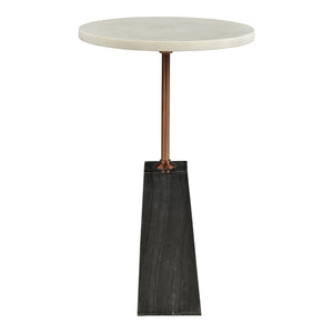 Moe's Dawn White Marble Accent Table