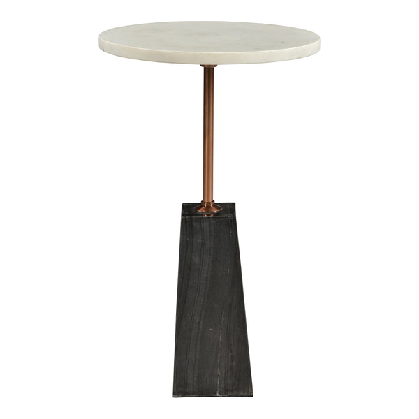 Moe's Dawn White Marble Accent Table