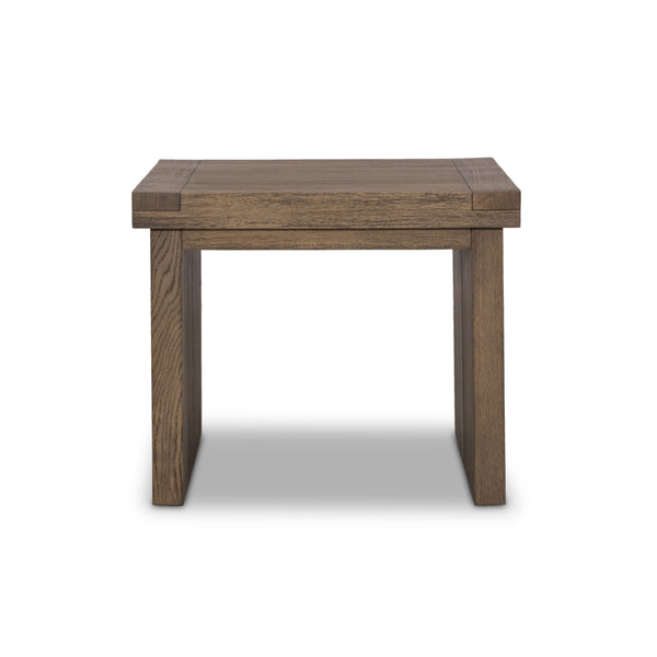 Warby End Table in Worn Oak Veneer