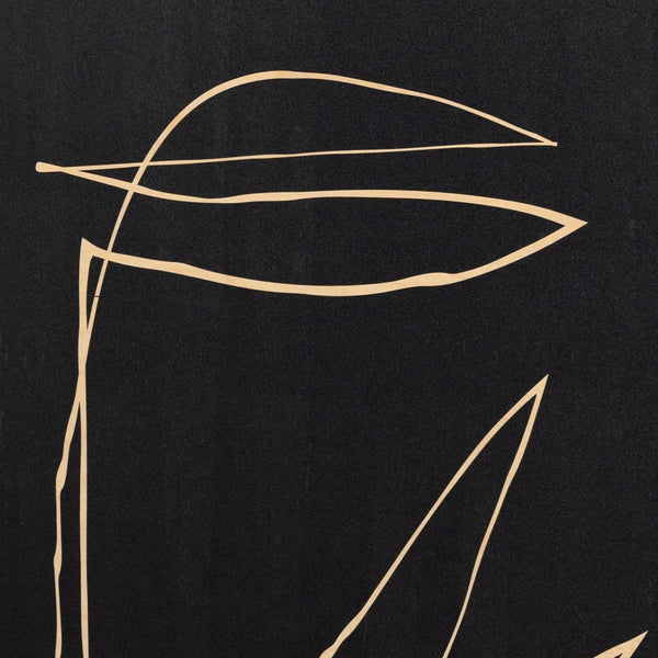 Abstract Botanic Line Drawing In Roseanne