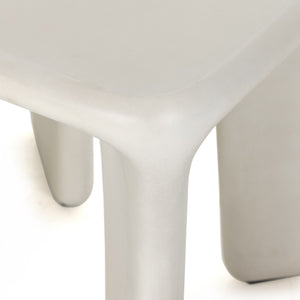 Dante End Table In White Concrete