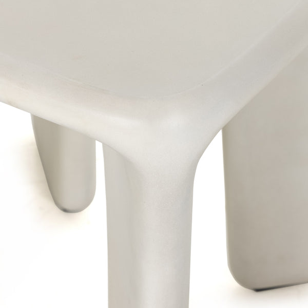 Dante End Table In White Concrete