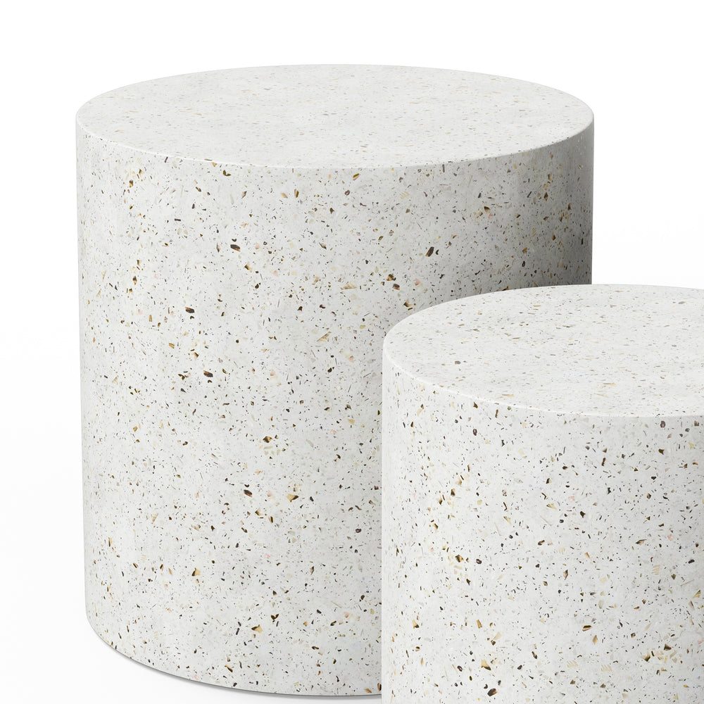 Ivory Terrazzo Pedestals