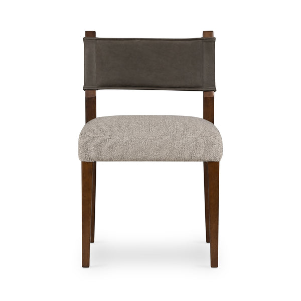Ferris Dining Chair In Nubuck Charcoal
