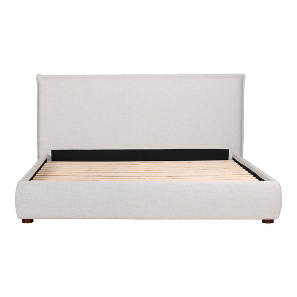 Moe's Luzon King Bed in Light Grey Linen