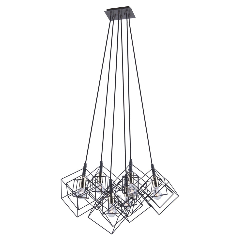 Artistry AC11119PN Chandelier in Matte Black & Polished Nickel