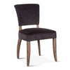 Mindy Side Chair in Asphalt Velvet with Napolean Leg