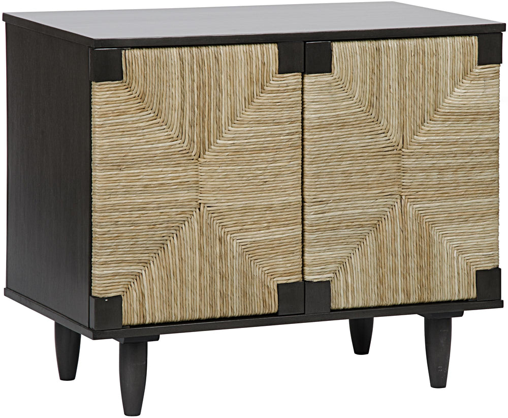 Brook Mahogany Sideboard with Rush Seagrass Doors in Pale Finish