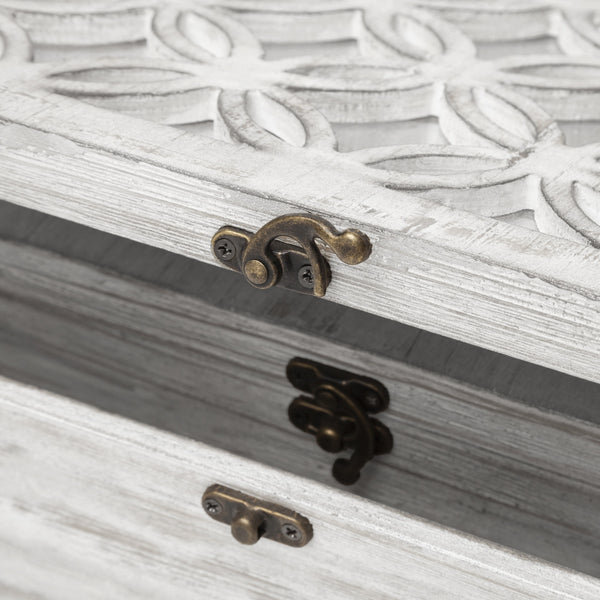 Floribundus (Set of 2) Off-White Decorative Boxes