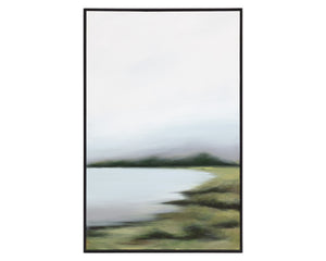 LAKESIDE VIEWS (SET OF 2) - 36" X 48" - BLACK FLOATER FRAME