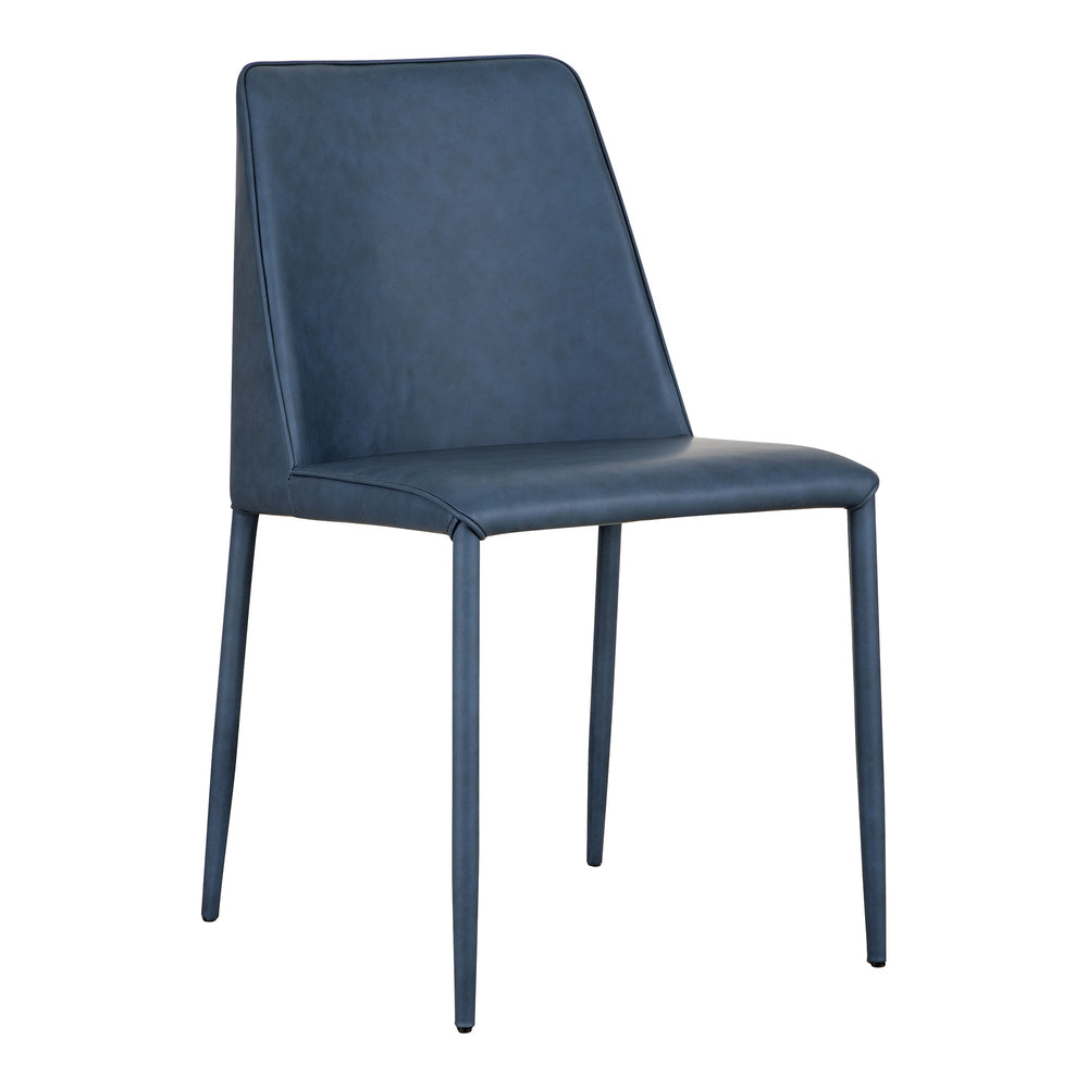 Moe's Nora Dining Chair Set, Grey Vegan Leather