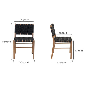 Mira Outdoor Dining Chair with Teak Frame