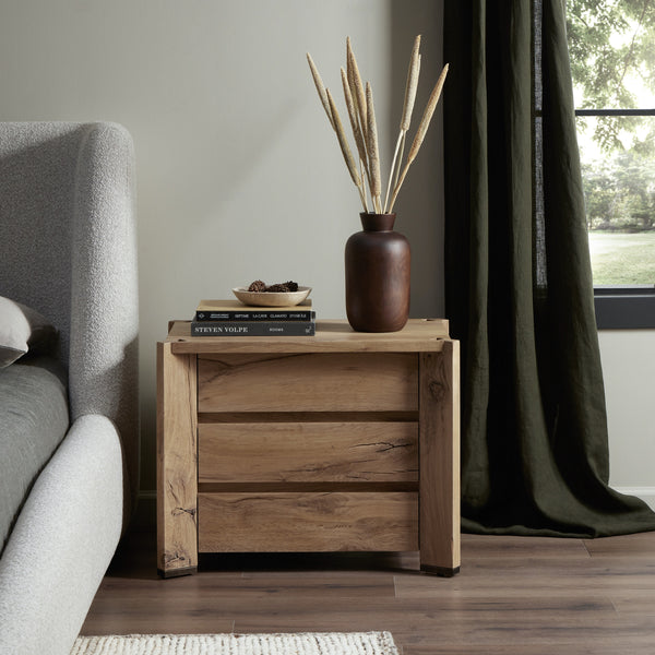 Cassio Nightstand in Natural Reclaimed French