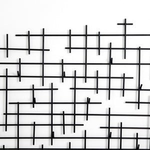 Crossin Coat Rack In Iron Matte Black