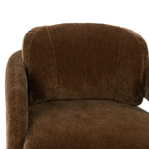 Salino Upholstered Lounge Chair with Foam Seat - Bronze