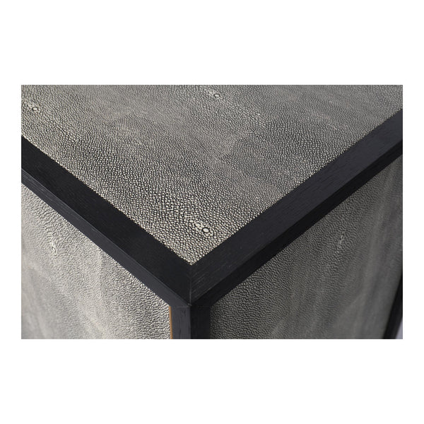 Mako Small Sideboard in Grey with Gold Accents