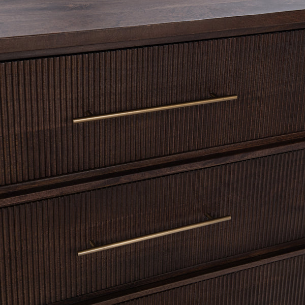 Westlake Solid Wood 3-Drawer Chest - Kona Brown