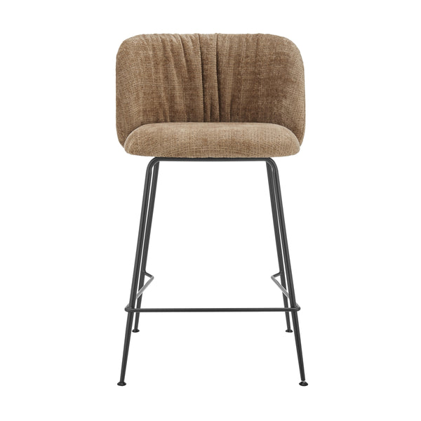 Millie KD Chenille Counter Stool, Canova Brown
